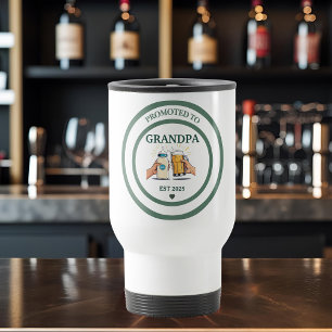 Taza De Viaje Ascendido al abuelo Est. 2025