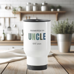 Taza De Viaje Ascendido al tío EST 2025   Regalo personalizado