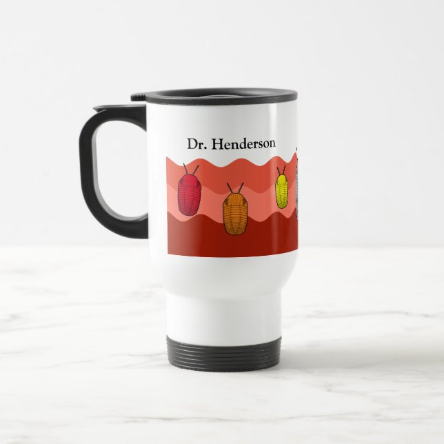 Taza De Viaje Ascenso de los Trilobitas- Animal Prehistórico (Izquierda)