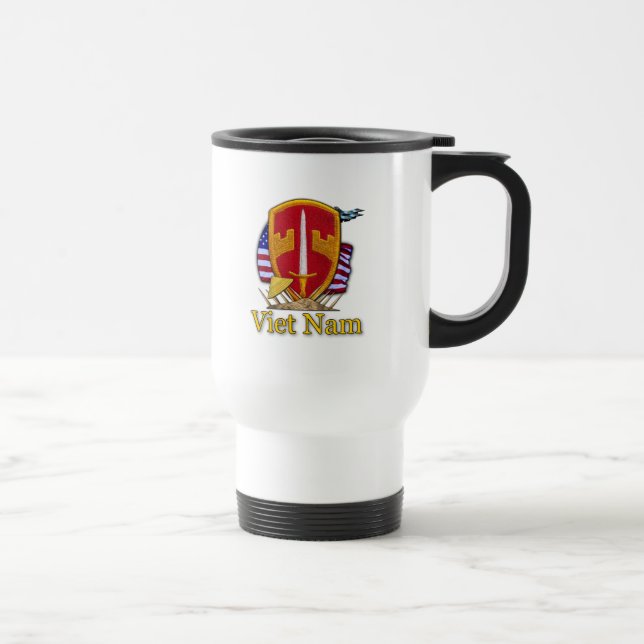 Taza De Viaje asesor militar maag macv sog vietnam patch mug (Derecha)