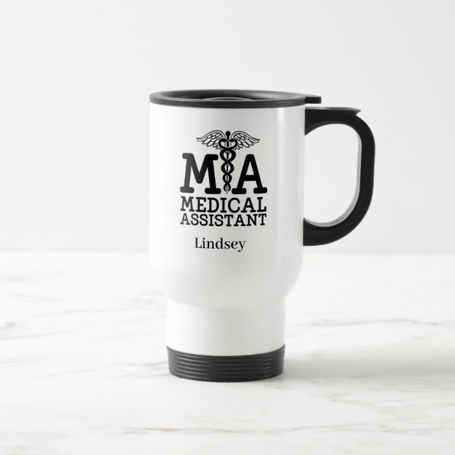 Taza De Viaje Asistente médico personalizado (Derecha)