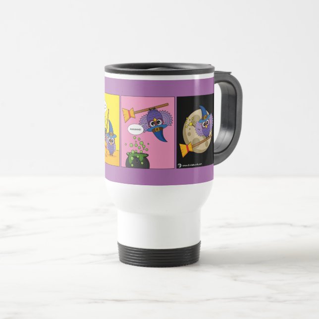 Taza De Viaje Asistente para aprendices - Cómic de limpieza (Anverso derecho)
