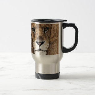 Taza De Viaje Aslan el arte en colores pastel original del león