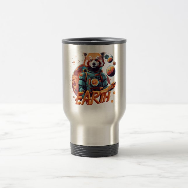 Taza De Viaje Astronauta panda roja (Centro)