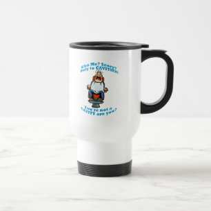 Taza De Viaje Asustado del dentista o del higienista dental
