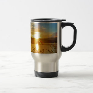 Taza De Viaje Atardecer en la montaña Lake Arrowhead