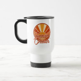 Taza De Viaje Atardecer Persiguiendo Vibra de Rayos de Sol Vinta