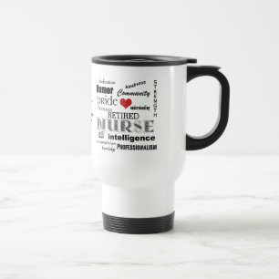 Taza De Viaje Atributos del Orgullo de Enfermería/RETIRED+Stetho