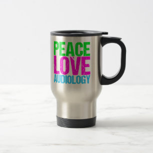 Taza De Viaje Audiología del amor de la paz