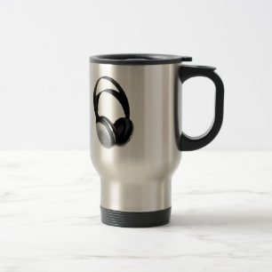 Taza De Viaje Auriculares de Pop Art