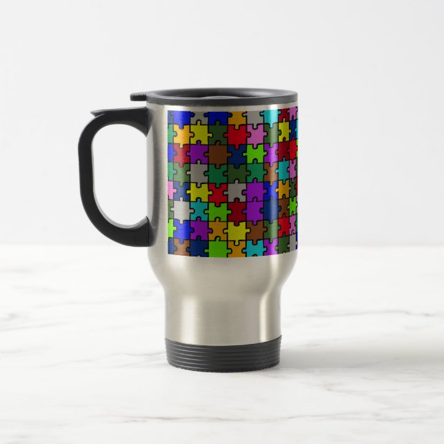 Taza De Viaje Autismo jigsaw (Izquierda)
