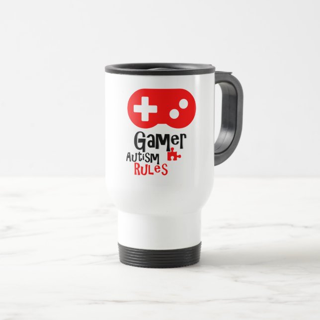 Taza De Viaje Autismo - viaje/taza del viajero (Anverso derecho)