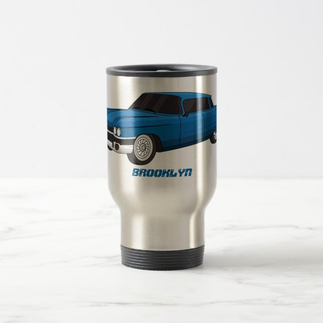 Taza De Viaje Auto clásico Guay blue 1959 (Centro)
