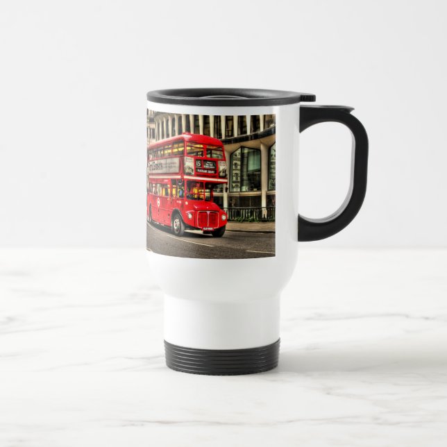 Taza De Viaje Autobús Red London de doble decker - Inglaterra, R (Derecha)