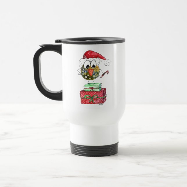 Taza De Viaje Ave caprichosa de los Navidades (Izquierda)