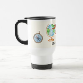Taza De Viaje Aventura de Viaje de Jubilación Espera al Mundo