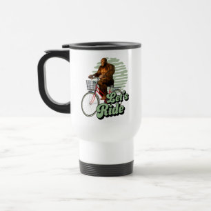 Taza De Viaje Aventura en bicicleta por el bosque Sasquatch