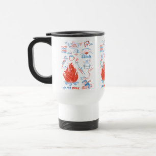 Taza De Viaje Aventura Retro de Fogata – Actividad Divertida de 