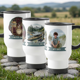 Taza De Viaje Aventura y café Foto de mi papá