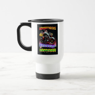 Taza De Viaje Aventurosa Entrega De La Felicidad