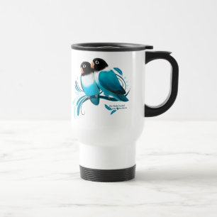 Taza De Viaje Aves Aves De Carne Azul