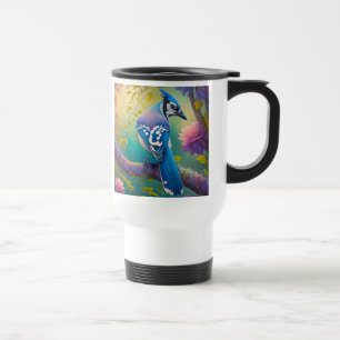 Taza De Viaje Aves fantásticas Jay azul