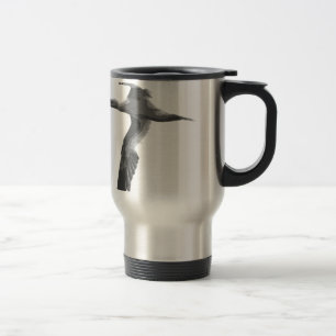 Taza De Viaje Aves marinas abstractas