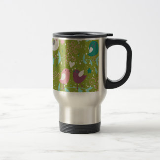 Taza De Viaje Aves tiritas en vides