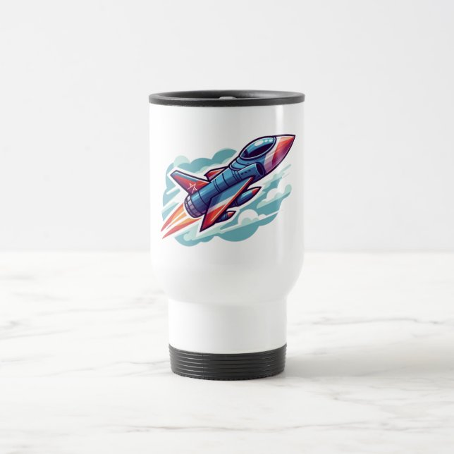 Taza De Viaje avión/avión de combate (Centro)