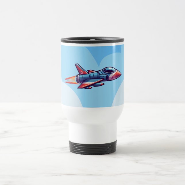 Taza De Viaje avión/avión de combate (Centro)