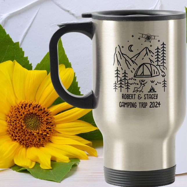 Taza De Viaje Avión de árbol de pino forestal de bosque de bosqu (Subido por el creador)