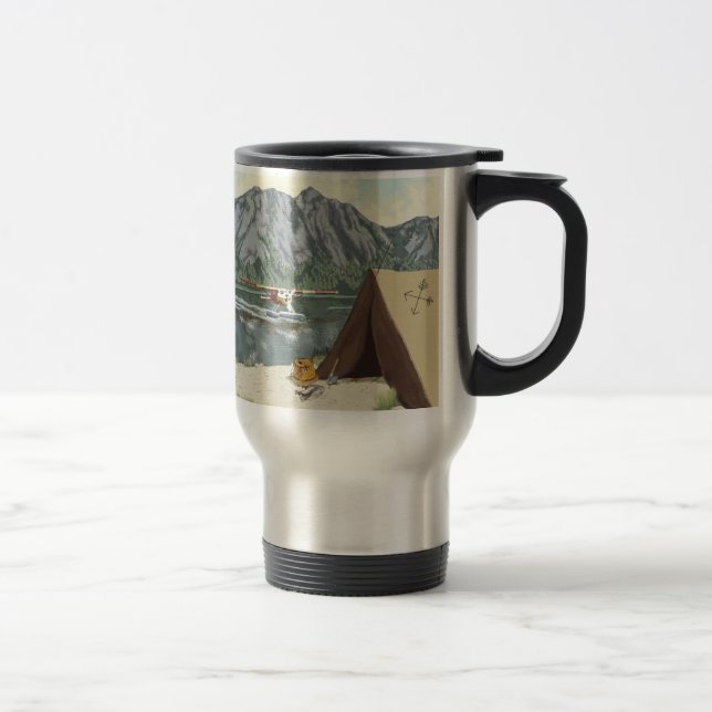 Taza De Viaje Avión Y Viajes De Pesca De Alaska Bush (Derecha)