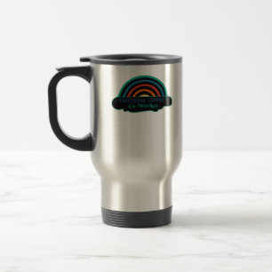 Taza De Viaje Ayuda emocional Coworker Work Bestie Blue Classic