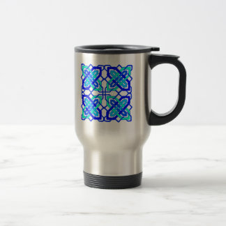 Taza De Viaje Azul céltico del nudo 3