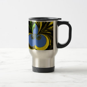 Taza De Viaje Azul dorado