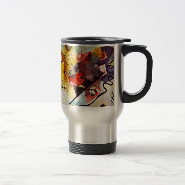 Taza De Viaje Azul rojo amarillo de Kandinsky (Derecha)