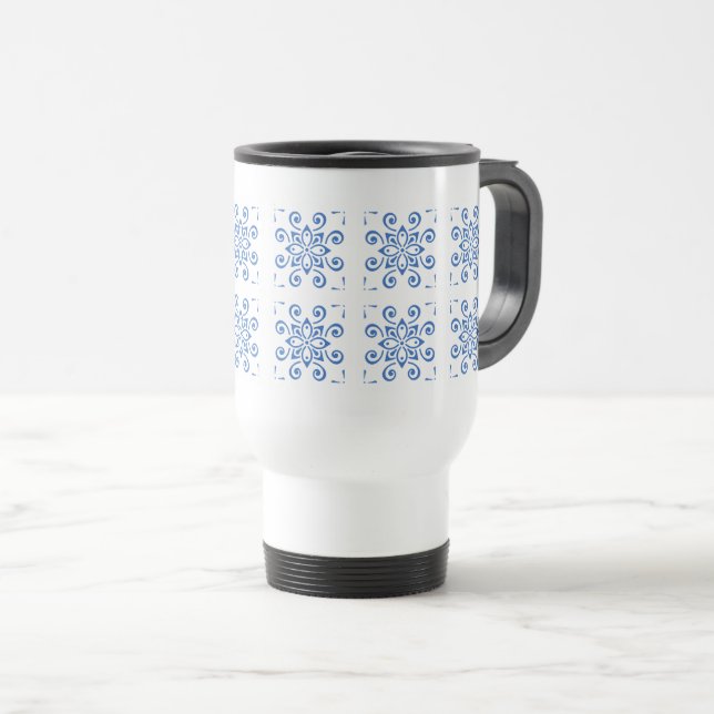 Taza De Viaje Azulejo Sencillo  (Anverso derecho)