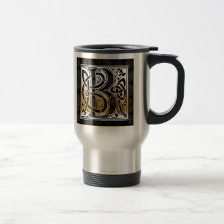 Taza De Viaje B "Piedra negra celta" Monograma Mugs de viajes