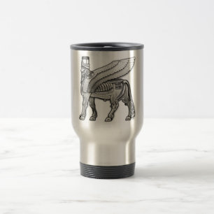 Taza De Viaje Babylonian Winged Bull Lamassu