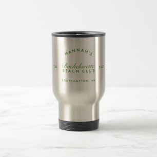 Taza De Viaje Bachelorette Retro Moderno Verde Personalizado