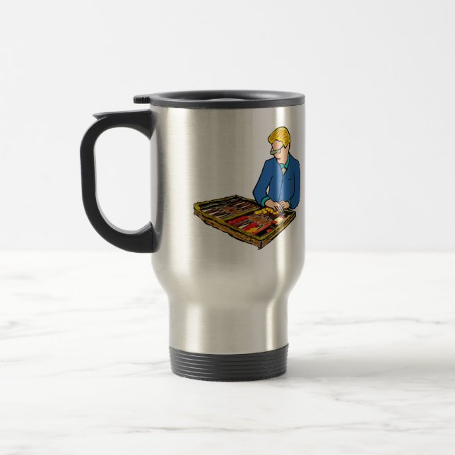 Taza De Viaje Backgammon (Izquierda)
