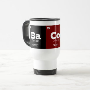 Taza De Viaje Bacon de Funny Chemical Elements