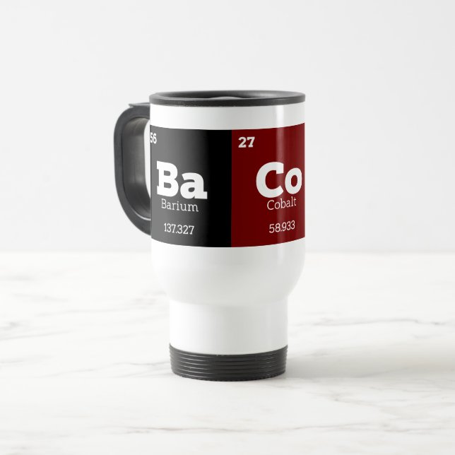Taza De Viaje Bacon de Funny Chemical Elements (Anverso izquierdo)