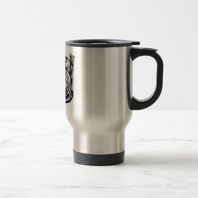 Taza De Viaje Bael 15 Oz Stainless Steel Travel Mug (Derecha)