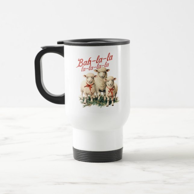 Taza De Viaje Bah La La Cute Navidades Retro (Izquierda)