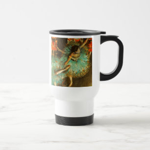 Taza De Viaje Bailarina Danza Bailarina Verde Degas Pintura