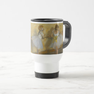 Taza De Viaje Bailarines practicando en el Barre - Edgar Degas