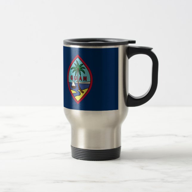 Taza De Viaje ¡Bajo costo! Bandera de Guam (Derecha)