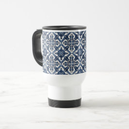 Taza De Viaje Baldosas mediterráneas, portuguesas, azulejo, mall