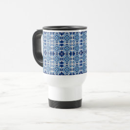 Taza De Viaje Baldosas mediterráneas, portuguesas, azulejo, mall